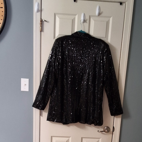 Luxury Sequined Blazer Jacket Elegant Wear beach wedding - Picture 7 of 16